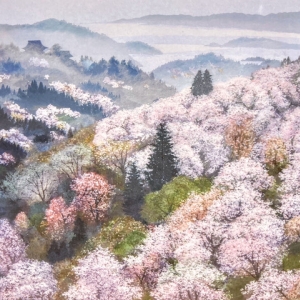 八木天水 桜花展～彩密和紙絵